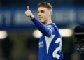 LONDON, ENGLAND - MARCH 11: Cole Palmer of Chelsea celebrates after the Premier League match between Chelsea FC and Newcastle United at Stamford Bridge on March 11, 2024 in London, England. (Photo by Nigel French/Sportsphoto/Allstar via Getty Images)