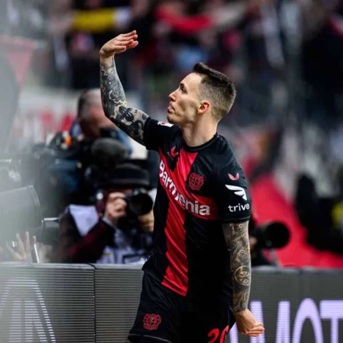 GLJGdtxXgAAk_bo Alejandro Grimaldo Bayer Leverkusen Alejandro Grimaldo