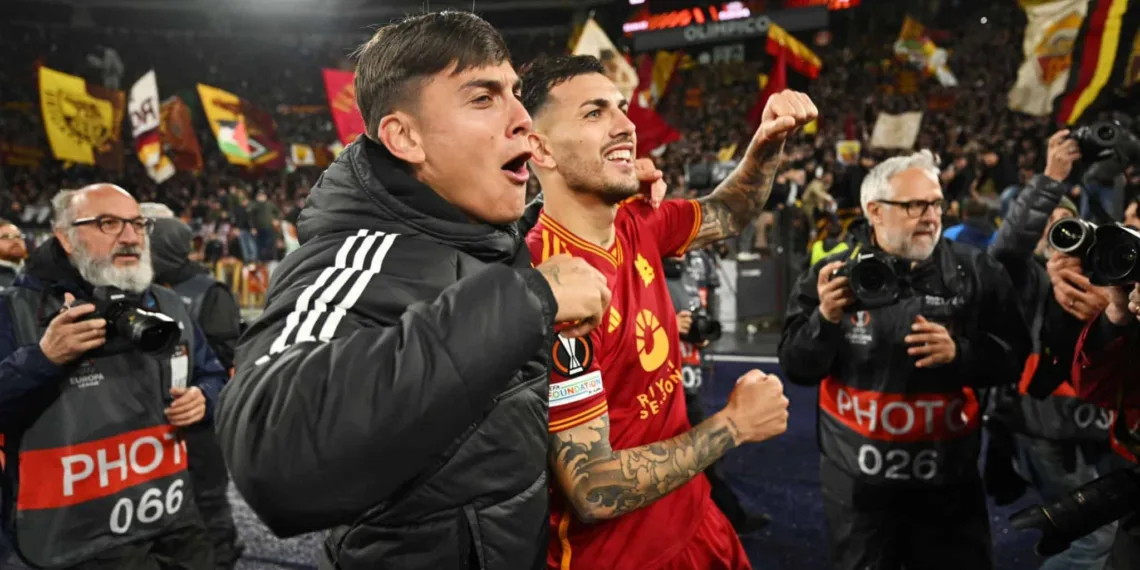 Paulo Dybala y Paredes Europa League