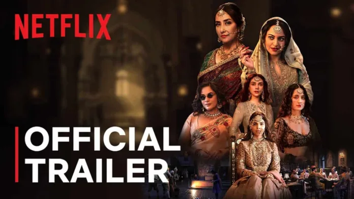 Heeramandi Trailer, Image Credits - YouTube Heeramandi Trailer: Sanjay Leela Bhansali's Upcoming Web Series Teases Passion, Drama, Love, Loss, and the Struggle for Independence
