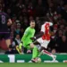 Soccer Football - Champions League - Quarter Final - First Leg - Arsenal v Bayern Munich - Emirates Stadium, London, Britain - April 9, 2024 Bayern Munich's Manuel Neuer in action with Arsenal's Bukayo Saka Action Images via Reuters/Matthew Childs