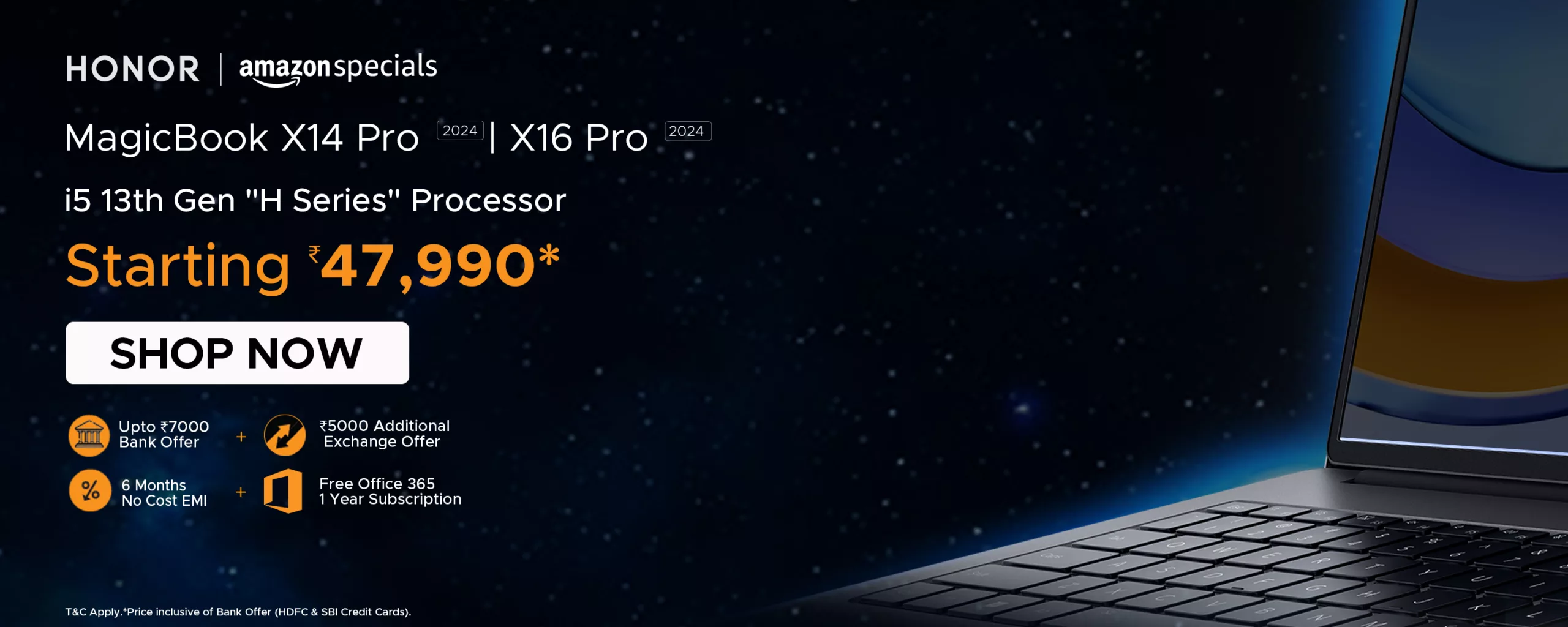 Honor MagicBook X14 Pro and X16 Pro now available at a starting price of ₹47,999