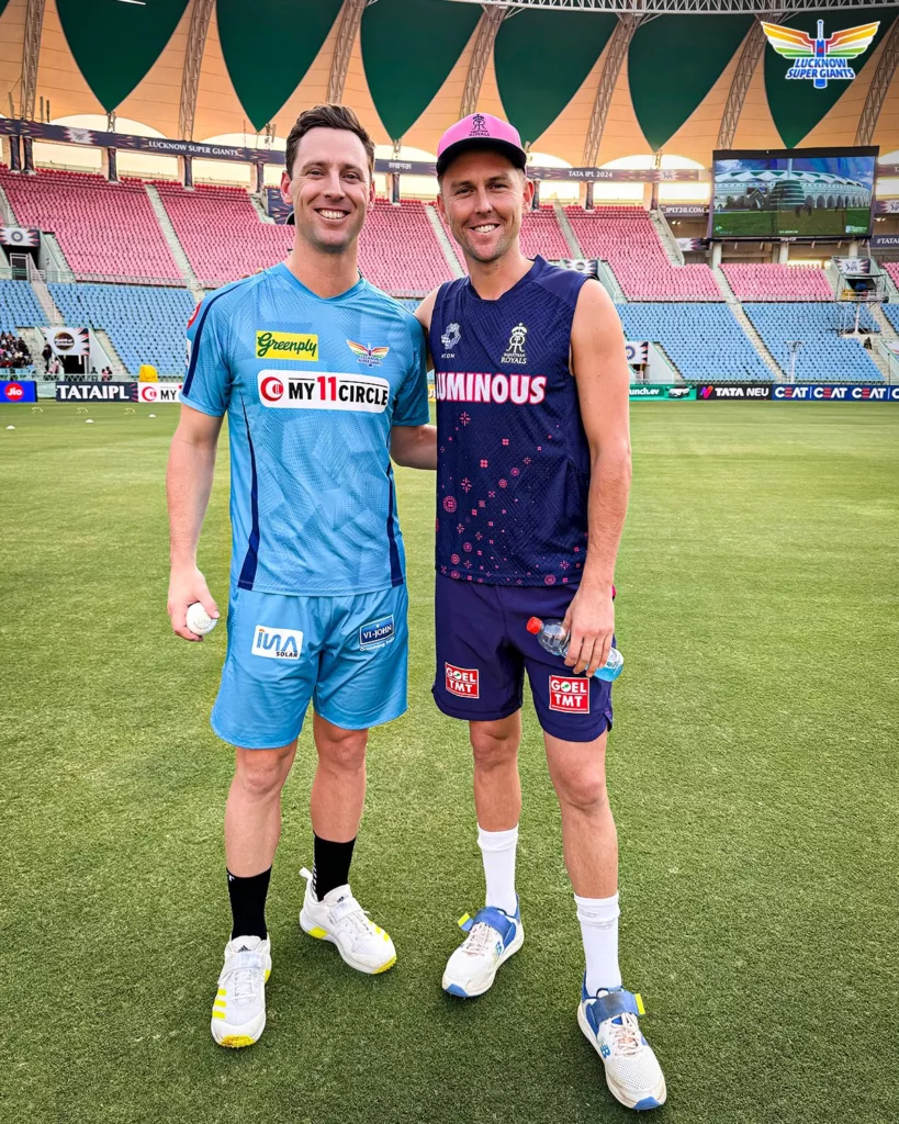 Matt Henry and Trent Boult Image Credits LSG Twitter IPL 2024: LSG vs RR – Match Preview, Prediction, Team News and Fantasy XI 