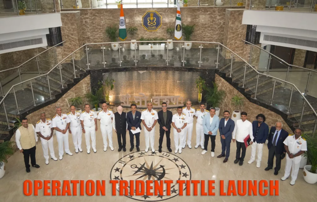 Operation Trident Title Launch with The Indian Navy Image Credits Twitter Excel Entertainment's 'Operation Trident' In Partnership with Indian Navy Announced by Farhan Akhtar & Ritesh Sidhwani