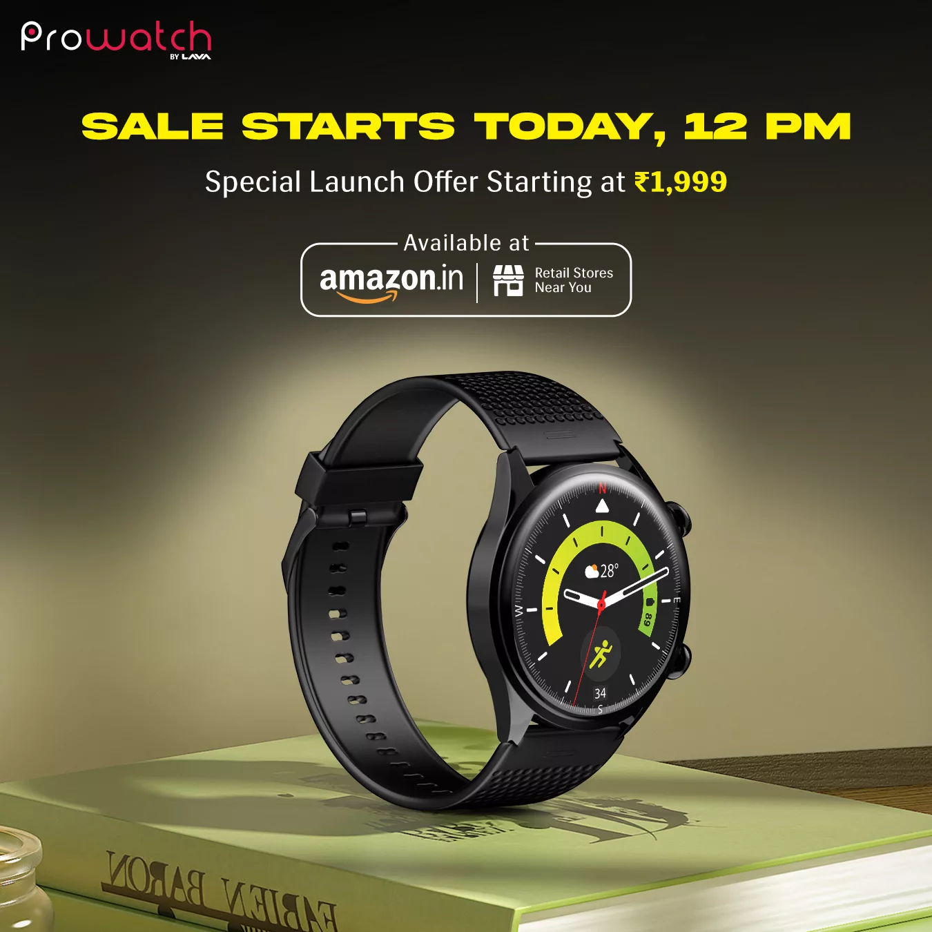Lava's Prowatch ZN and VN smartwatches are now on sale
