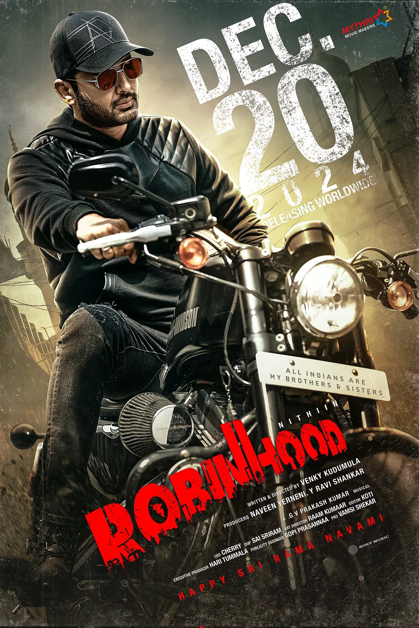 Robinhood, A Film By Nithiin and Mythri Gets Release Date: Check Out The Poster