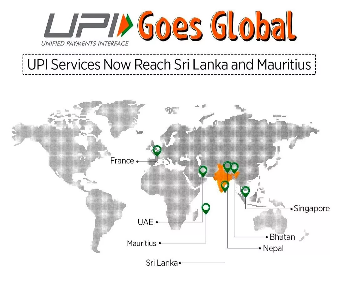 List of countries where UPI is now available outside India