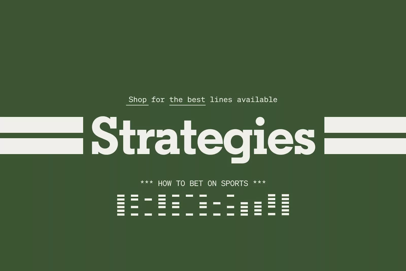 Betting Strategies