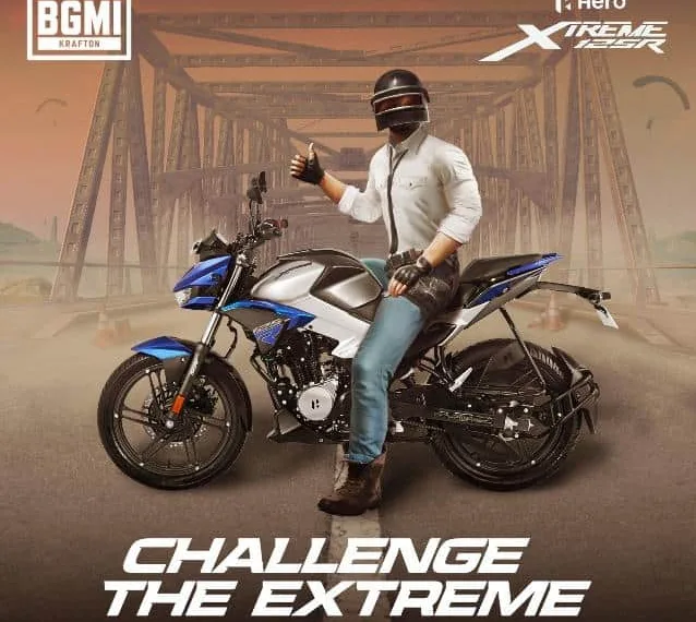 KRAFTON and HERO MotoCorp Rev Up the Gaming World with the Hero Xtreme 125R Finishes Challenge in BGMI