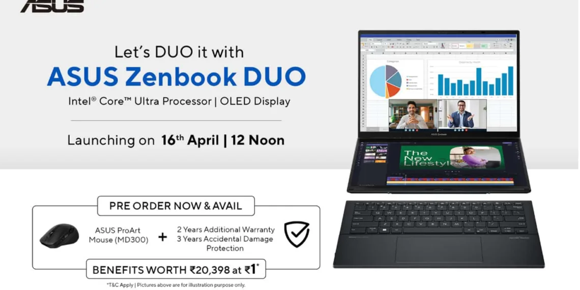 Pre-Booking Now Open for ASUS Zenbook DUO OLED: Avail Exclusive Offers!