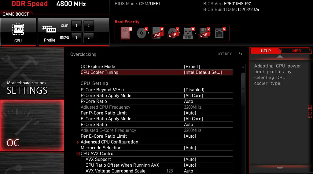 Enhancing Stability for 13th/14th Gen Intel Core Processors with Intel Default Settings