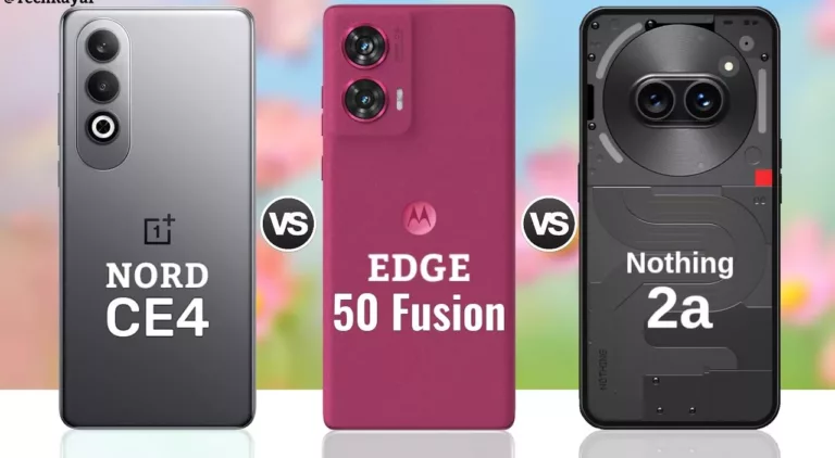 Moto Edge 50 Fusion vs. OnePlus Nord CE 4 vs. Nothing Phone 2a: A Quick Comparison