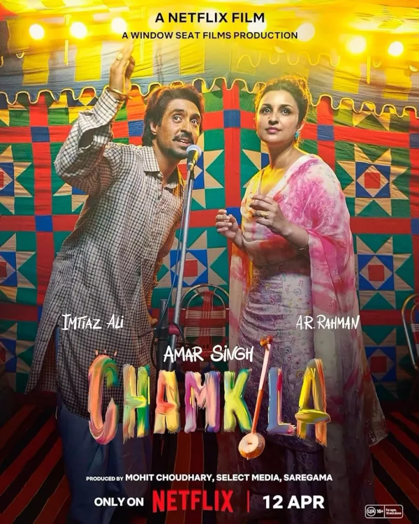 Amar Singh Chamkila 2024. Image Credits IMDb Top 10 Best OTT Original Movies To Stream On OTT Platforms Like JioCinema, Zee5 And More