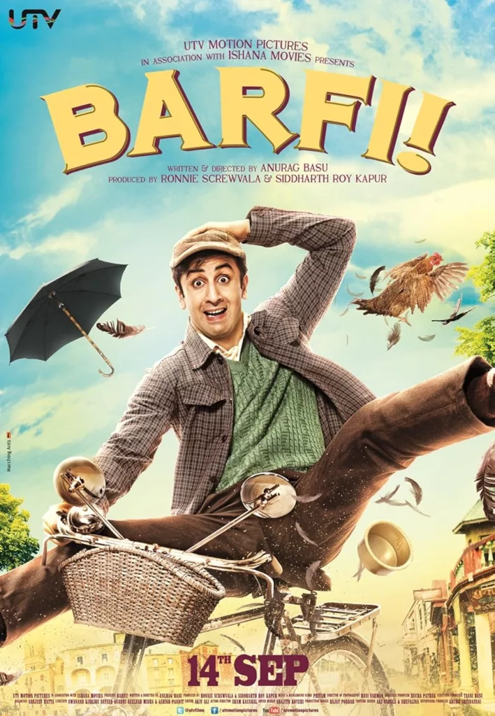 Barfi 2012 Image Credits IMDb Top 9 Best Romantic Bollywood Films Acknowledged by IMDb