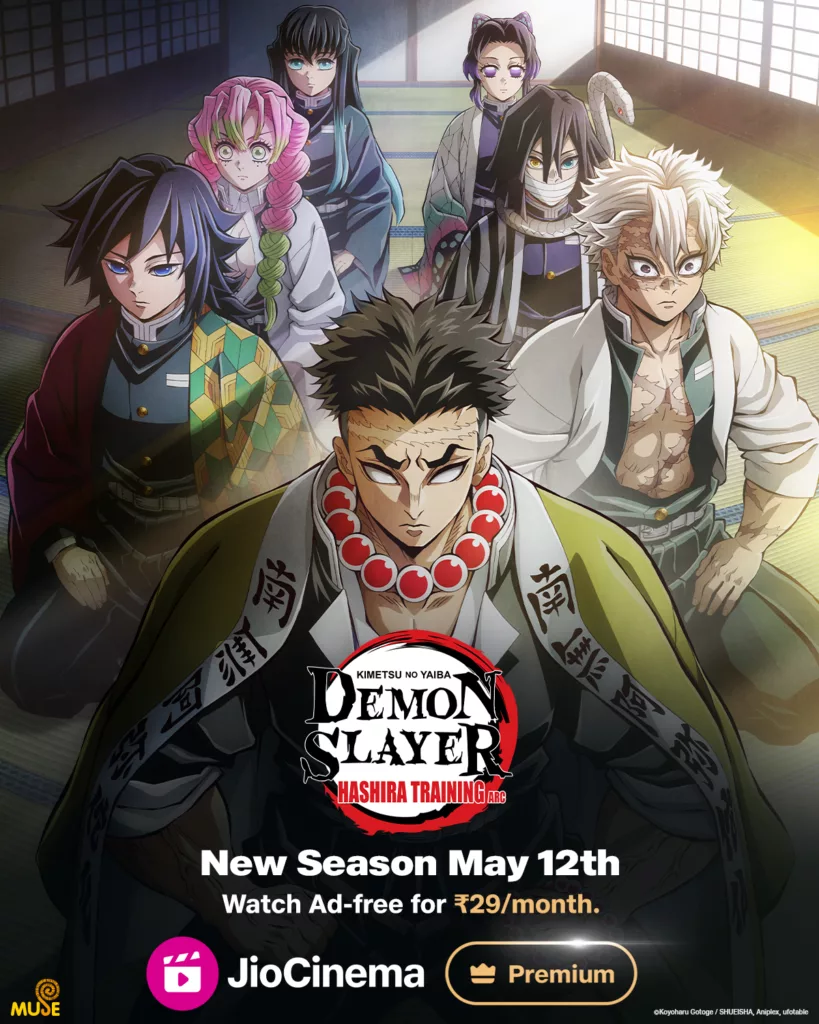 Demon Slayer on JioCinema Premium 1 1 JioCinema set to become India’s New Anime Powerhouse