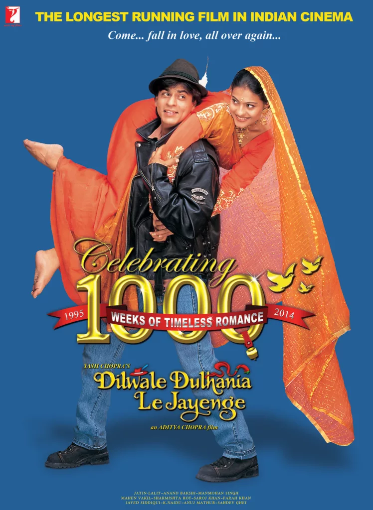 Dilwale Dulhania Le Jayenge 1995 Image Credits IMDb Top 9 Best Romantic Bollywood Films Acknowledged by IMDb