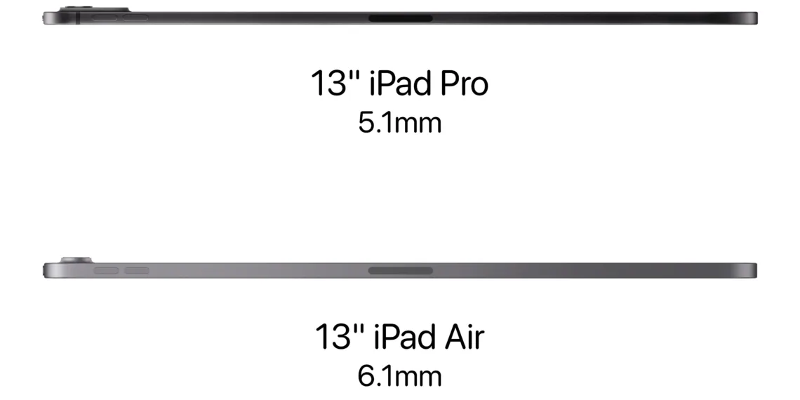 Did You Know: iPad Pro M4 is slimmer than the iPad Air with M2?