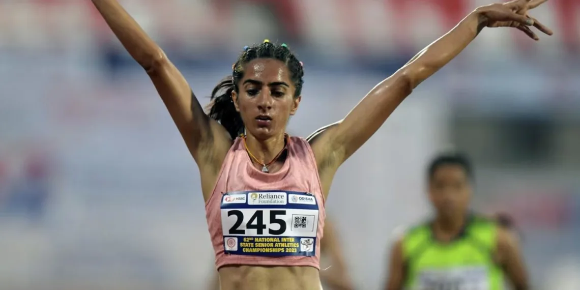 KM Deeksha Sets New National Record