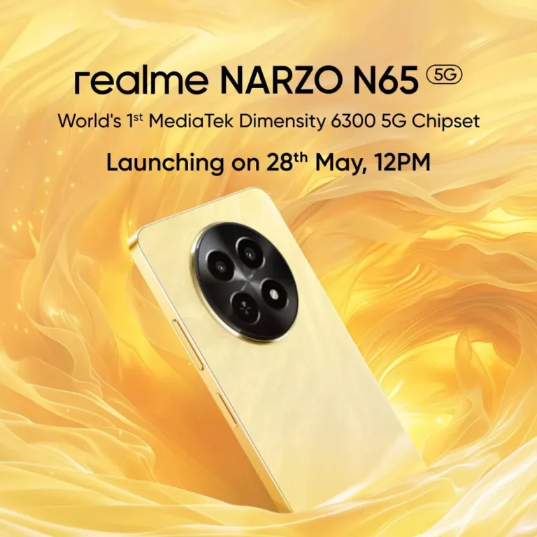 Realme Narzo N65 5G is set to Launch in India on May 28th