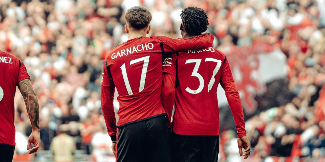 Manchester United FA Cup Alejandro Garnacho and Kobbie Mainoo