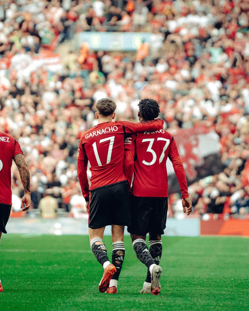 Manchester United FA Cup Alejandro Garnacho and Kobbie Mainoo