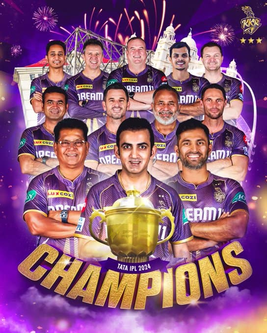 IPL 2024 Final – KKR vs SRH : KKR Clinches Third IPL Title with Dominant 8 Wicket Win Over SRH in 2024 Final