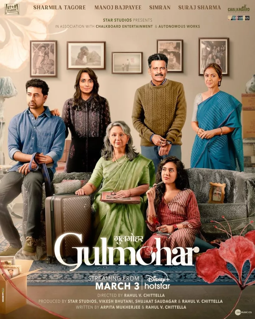 Gulmohar 2023 . Image Credits IMDb Top 10 Best OTT Original Movies To Stream On OTT Platforms Like JioCinema, Zee5 And More