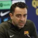 Soccer Football - FC Barcelona Press Conference - Ciutat Esportiva Joan Gamper, Barcelona, Spain - April 25, 2024 FC Barcelona coach Xavi during the press conference REUTERS/Albert Gea