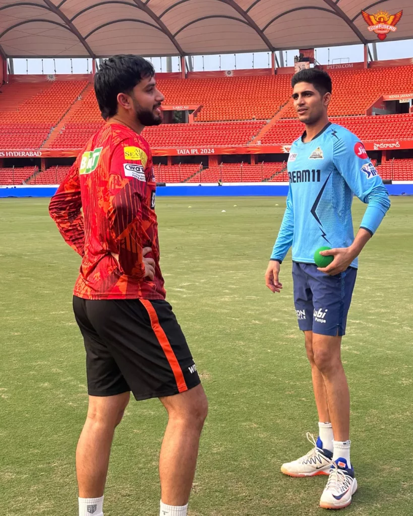 Mayank Markande and Shubman Gill Image Credits SRH Twitter IPL 2024: SRH vs GT – Match Preview, Prediction, Team News and Fantasy XI 