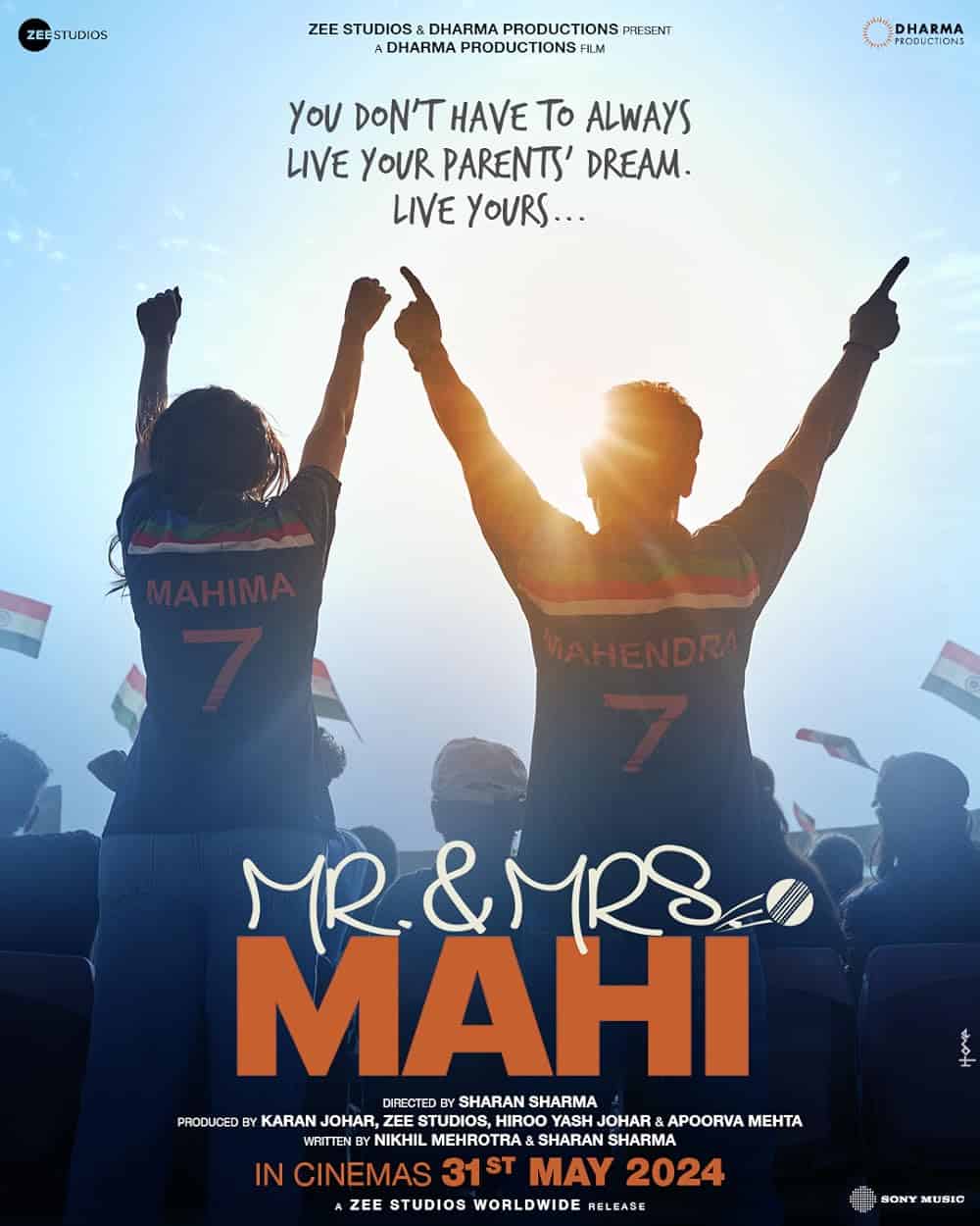 Janhvi Kapoor and Rajkummar Rao's Unforgettable Bond Shines in 'Mr & Mrs Mahi' Posters