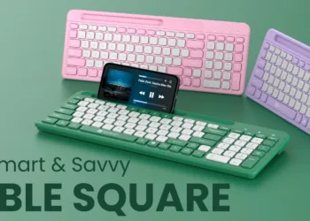 Portronics Bubble Square Wireless Keyboard: Transform Your Mobile Device into a Workstation