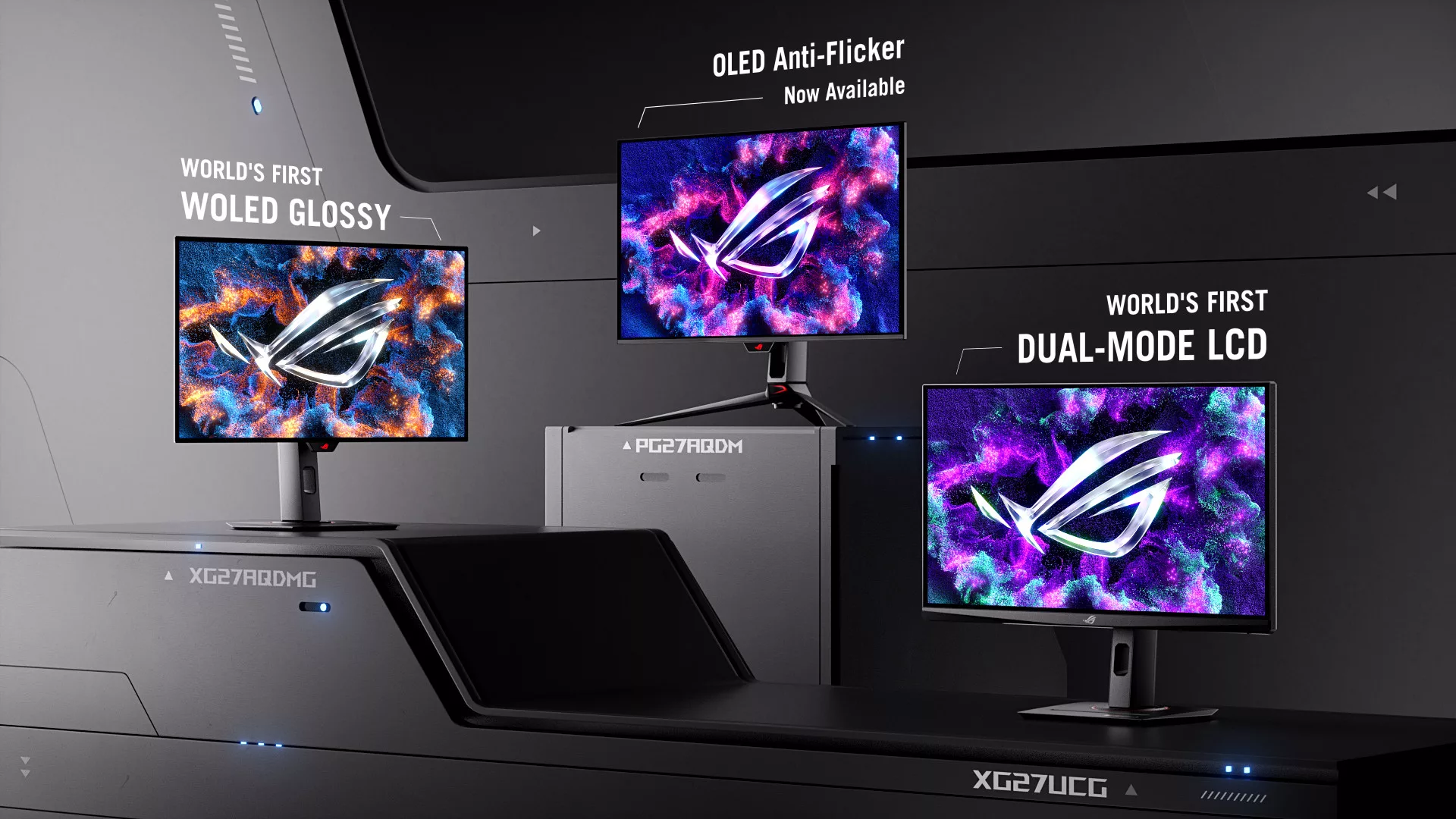 ASUS ROG Unveils Groundbreaking Gaming Monitors: Strix OLED XG27AQDMG and Strix XG27UCG