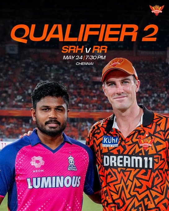 RR vs SRH. Image Credits SRH Twitter jpg IPL 2024: RR vs SRH – Match Preview, Prediction, Team News and Fantasy XI 