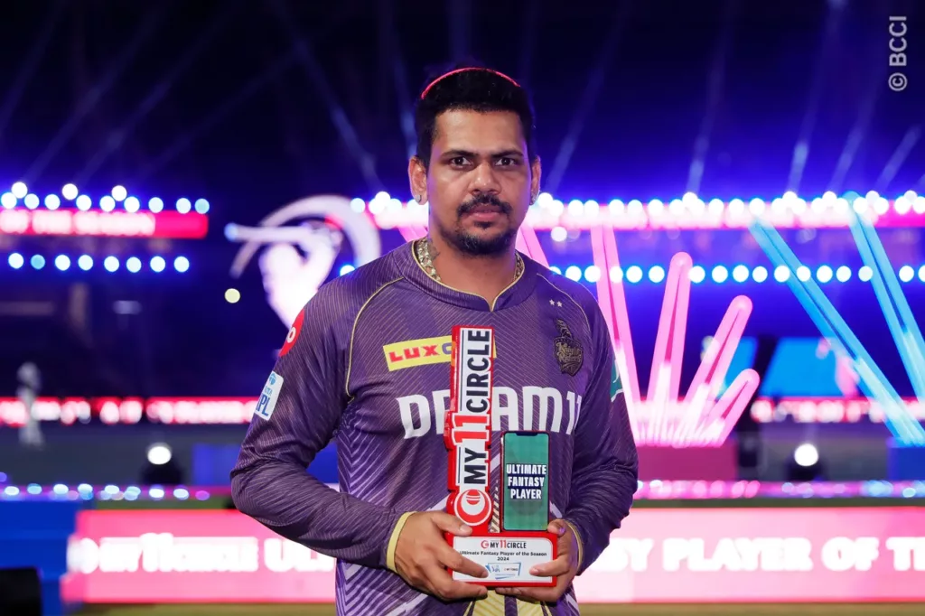 Sunil Narine Won The MVP of The IPL 2024 Season. Image Credits BCCI KKR Reach Heights of Bowling Immortality In A Season Where Batting Seemed Like God's Work