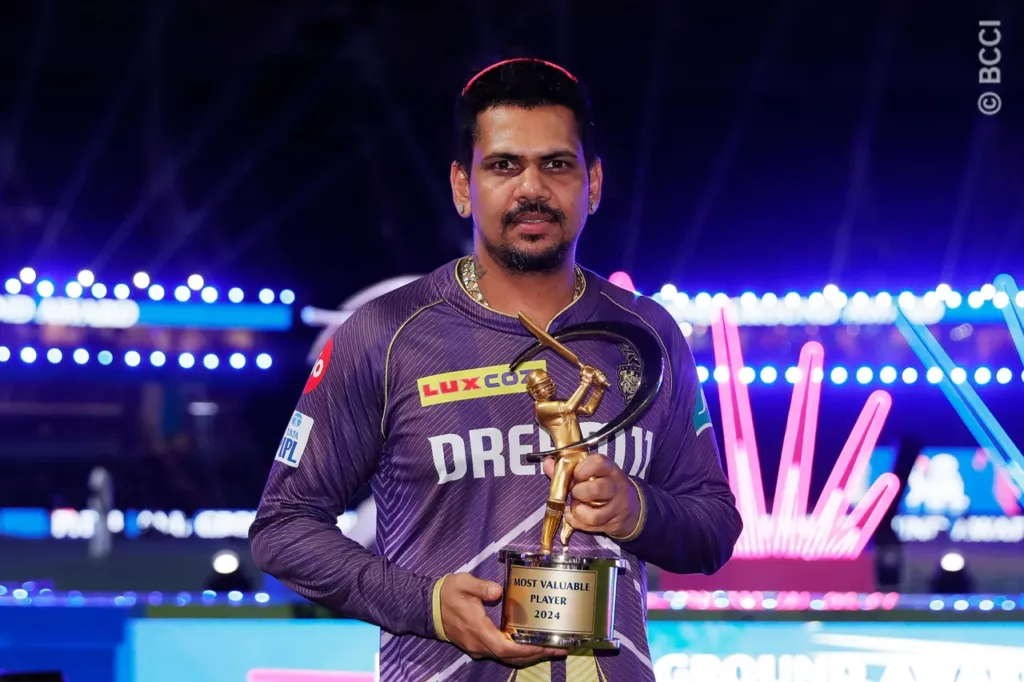 Sunil Narine Won The MVP of The IPL 2024 Season. Image Credits – BCCI Reviewing Kolkata Knight Riders’ IPL 2024 Season: Positives, Negatives and Who Should They Retain Ahead of The 2025 Mega Auction