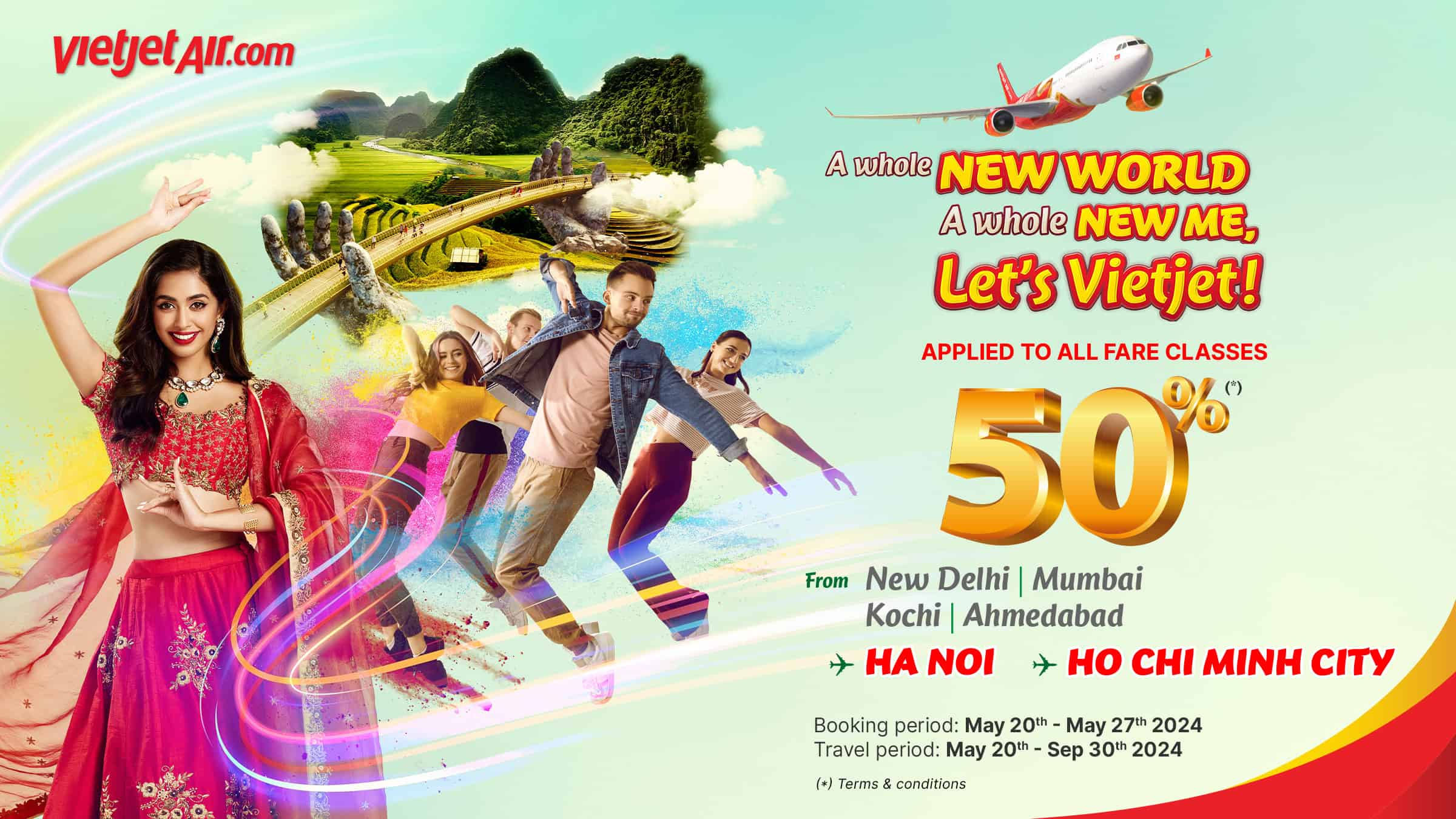 Vietjet Announces Massive 50% Discount on India-Vietnam Flights and Exciting Lucky Draw Prizes