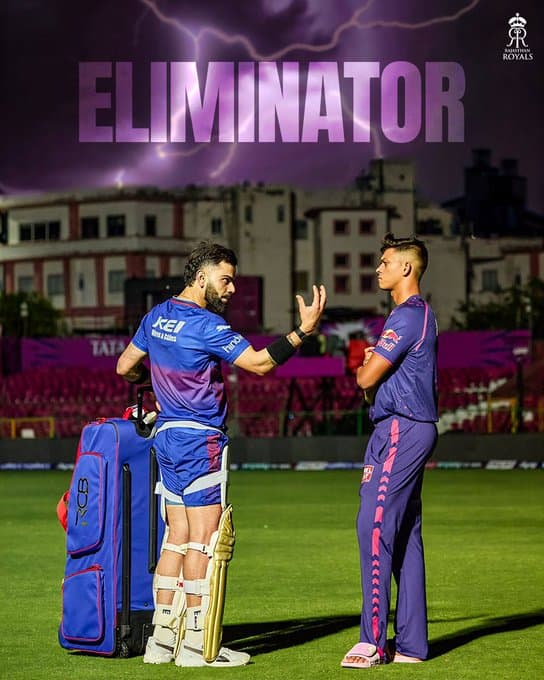 Virat Kohli and Yashasvi Jaiswal. Image Credits RR Twitter jpg IPL 2024: RR vs RCB – Match Preview, Prediction, Team News and Fantasy XI 