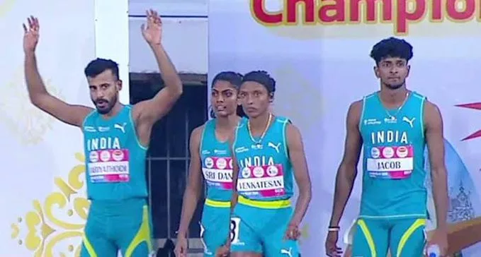 image 18 34 jpg Asian Relay Championships 2024: India's 4x400m Mixed Relay Team Sets New National Record and Wins Gold at Asian Relay Championships 2024