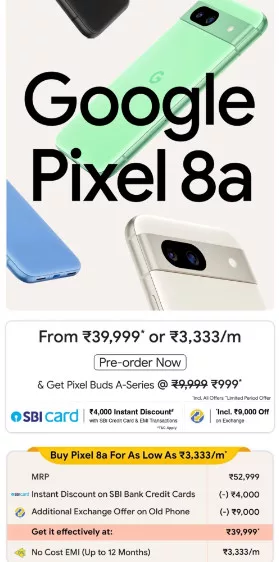 image 268 jpg Google Pixel 8a: Launch Price ₹52,999, but How to Grab It for ₹39,999 in India