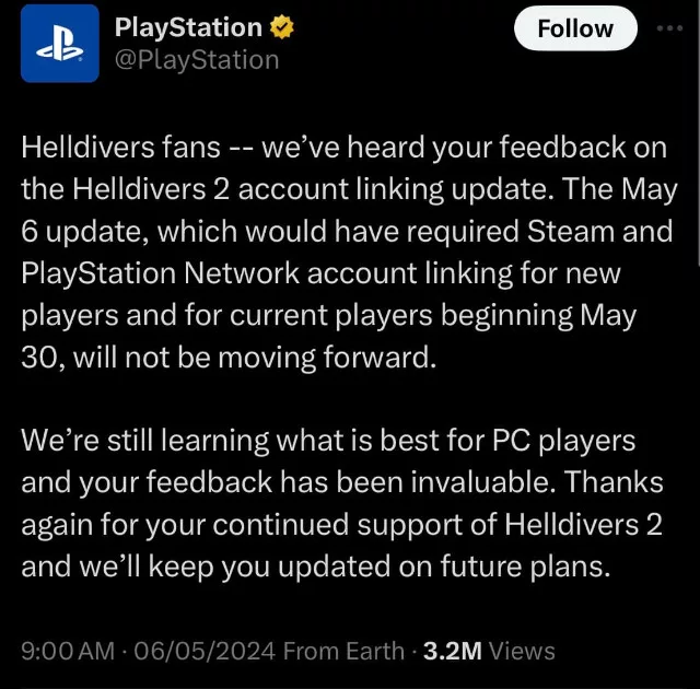 images 2 jpg Helldivers 2 Backtracks on PSN Account Requirement After Player Backlash