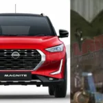 Nissan Magnite Facelift Spotted at Bharat NCAP Testing Site