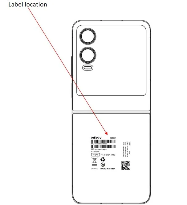 4 Infinix Zero Flip spotted on FCC listing with clamshell-like folding design