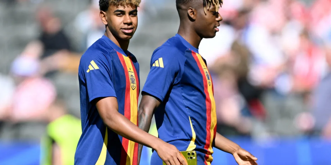 Soccer Football - Euro 2024 - Group B - Spain v Croatia - Berlin Olympiastadion, Berlin, Germany - June 15, 2024 Spain's Lamine Yamal before the match REUTERS/Annegret Hilse