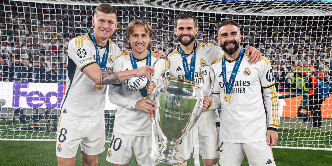 Most Champions League trophies: Real Madrid Kroos, Modric, Nacho and Carvajal