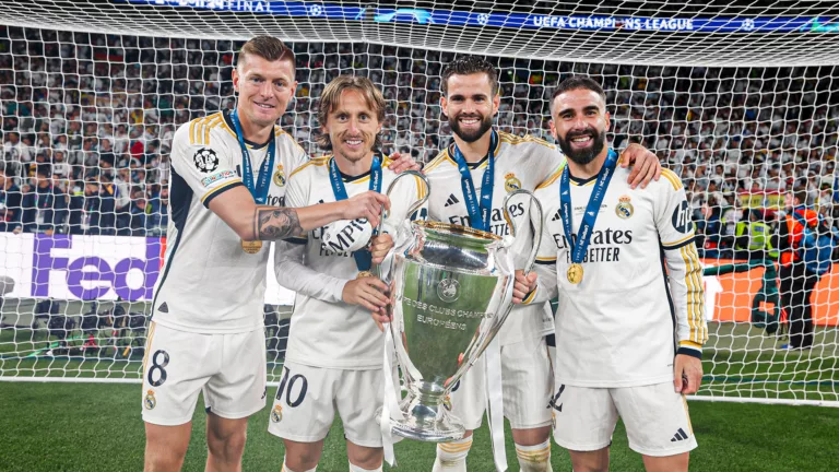 Most Champions League trophies: Real Madrid Kroos, Modric, Nacho and Carvajal