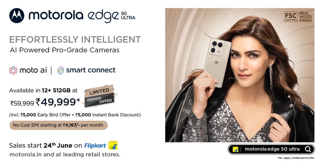 Motorola Edge 50 Ultra Launches in India: Features, Price, and Availability