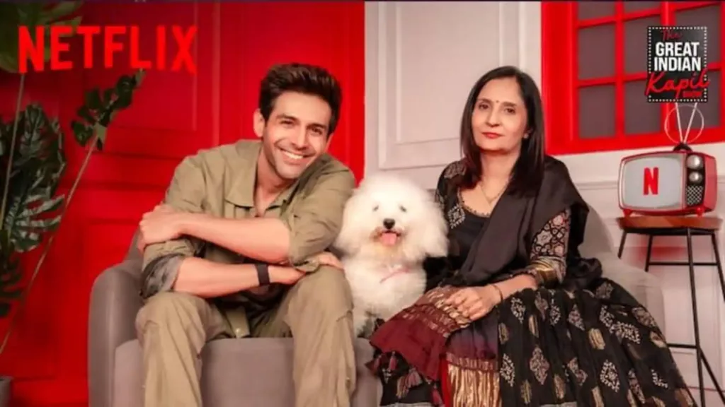 Kartik Aaryan 1 Kartik Aaryan's Mom Mala Tiwari Turns Matchmaker and Roasts Him on The Grand Finale of The Great Indian Kapil Show