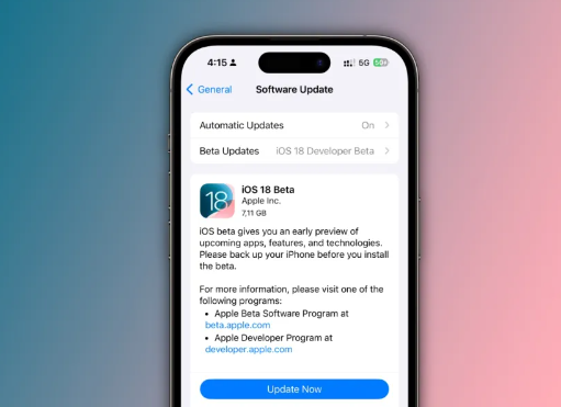 iOS 18 Developer Beta