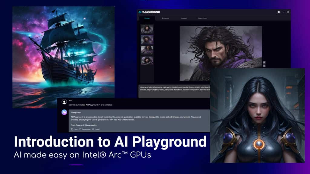 Intel’s AI Playground: Your Go-To Solution for Image Generation, Enhancement, Chatbots, and More for Arc Users