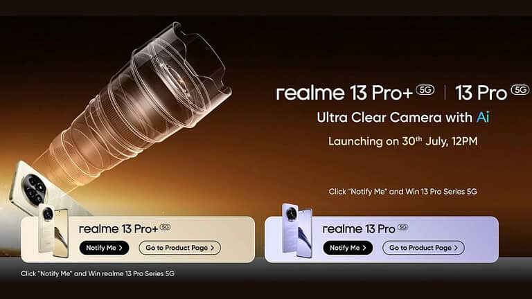 Realme 13 Pro 5G Series India Launch Date Set for July 30